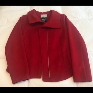 Red Kensie wool coat